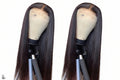 HK hair 1B# 13x4 HD lace frontal straight wig 24"