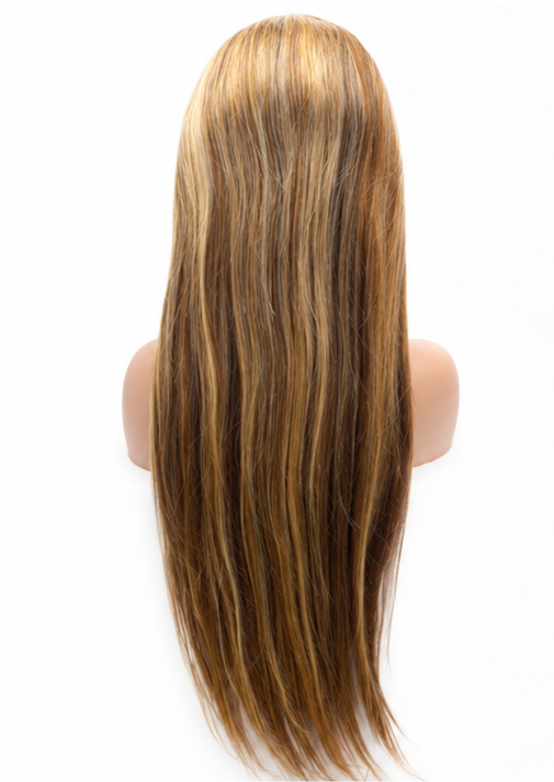 HK hair P4/27# 13x4 HD lace highlight straight wig