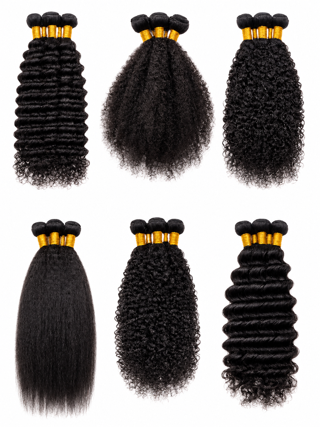 HK hair Deep wave 12A virgin human hair bundles