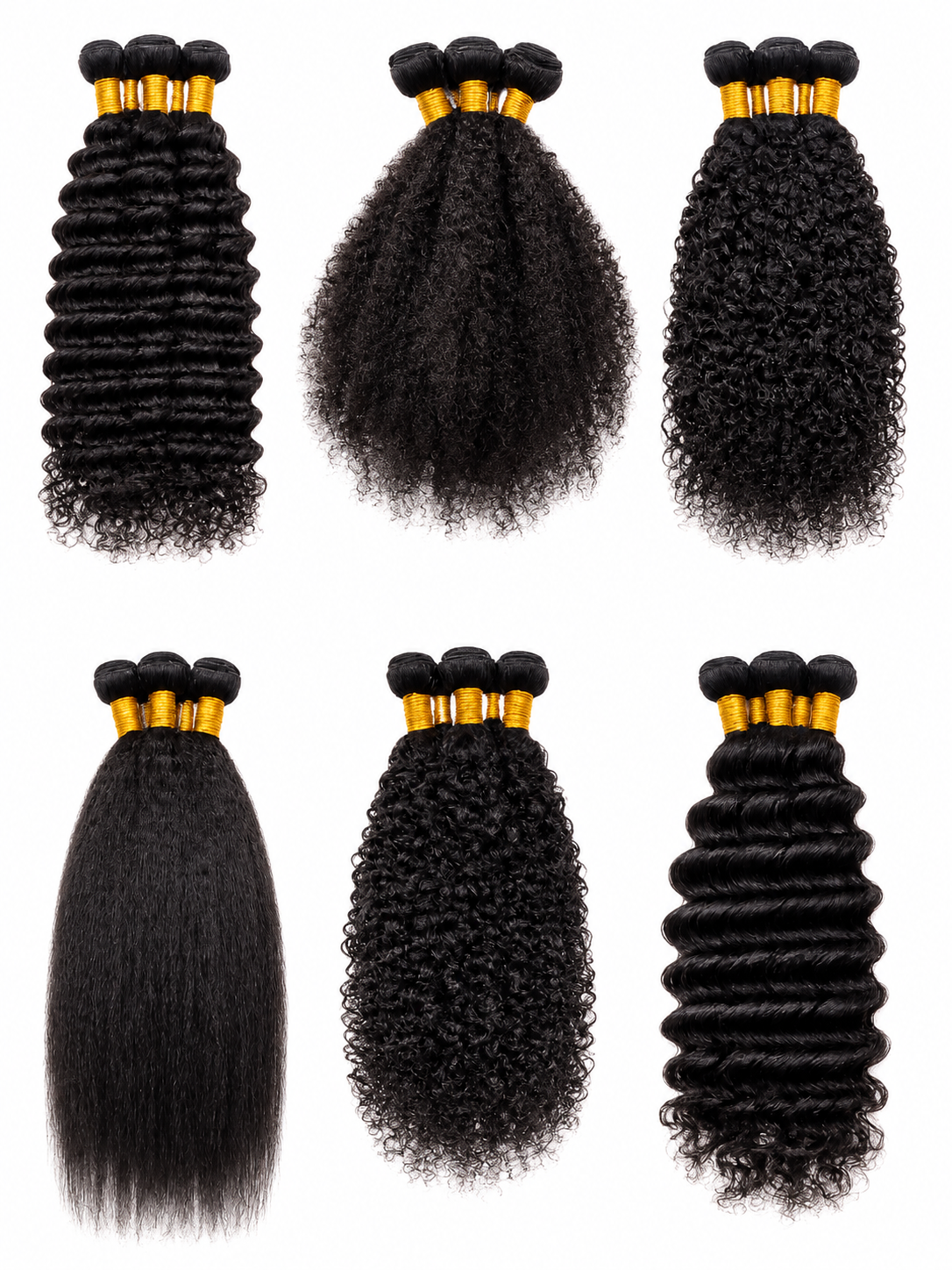 HK hair Afro kinky curly 12A virgin human hair bundles