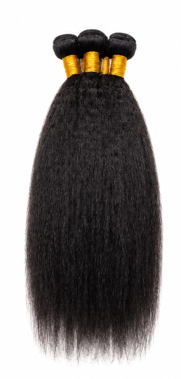 HK hair Yaki straight 12A Grade virgin human hair bundles